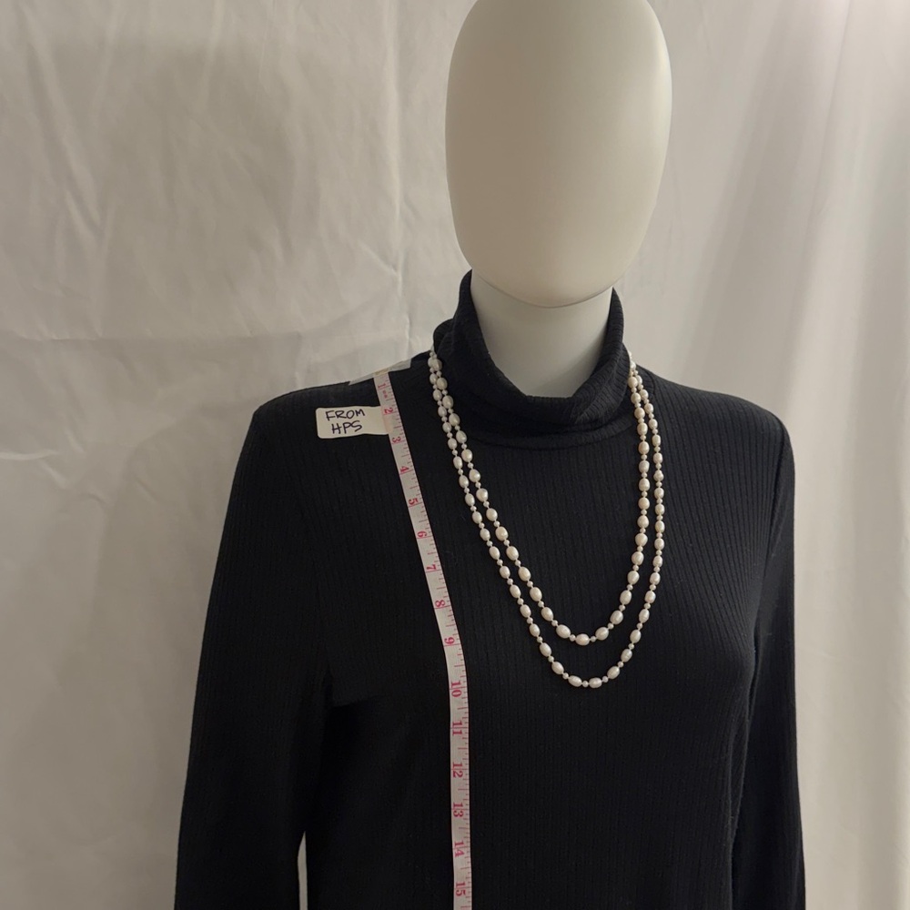 Vintage Faux Pearl Double Strand Necklace Classic